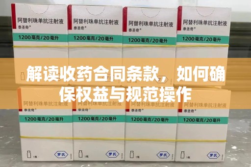 连云港解读收药合同条款，如何确保权益与规范操作