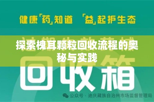连云港探索槐耳颗粒回收流程的奥秘与实践